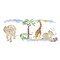 Safari with an Alligator Wall Stencil | 1052R by Designer Stencils | Animal & Nature Stencils | Reusable Art Craft Stencils for Painting on Walls, Canvas, Wood | Reusable Plastic Paint Stencil for Home Makeover | Easy to Use & Clean Art Stencil